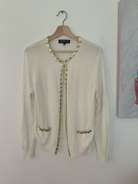 Jones New York Studded Cardigan-Medium